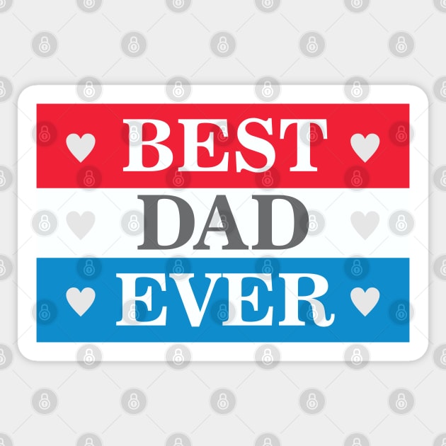 Best Dad Ever Sticker by Dale Preston Design